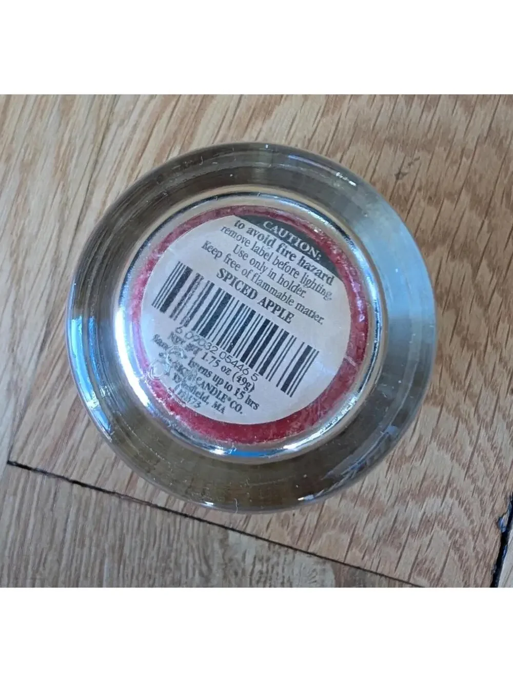 Yankee Candle Spiced Apple Votive Discontinued New 1.75 Oz 15 Hour Burn